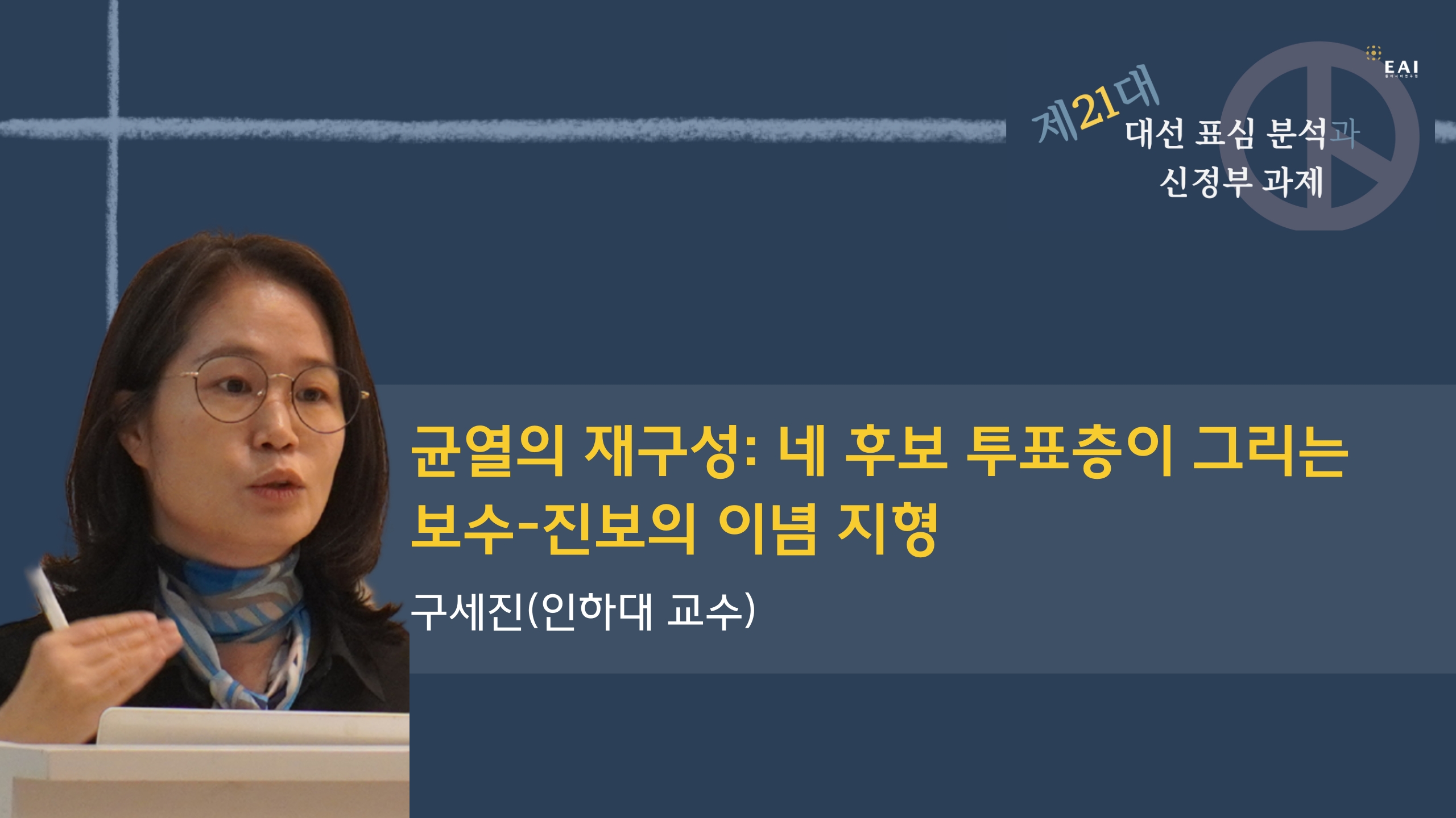 [EAI 제21대 대선 표심 분석] ③ 균열의 재구성: 네 후보 투표층이 그리는 보수-진보의 이념 지형